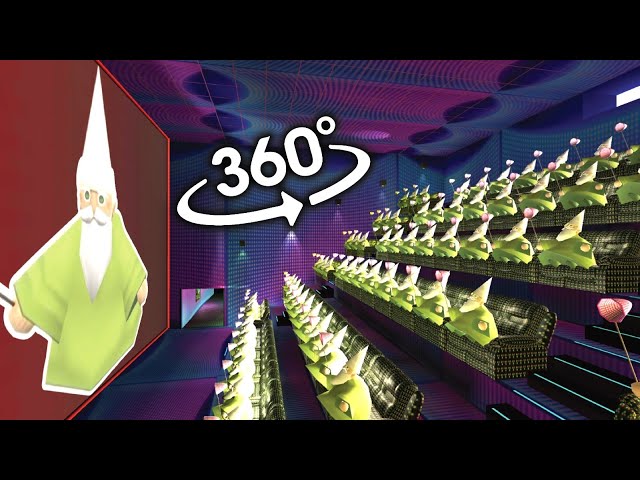 Green Wizard Gnome 360° - CINEMA HALL | 4K VR 360 Video [ Green Wizard Gnome MEME ]