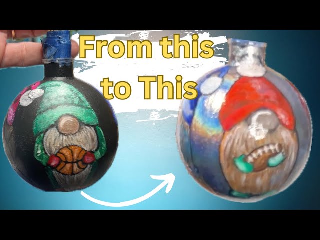 🎄🌲 Making Holographic Ornaments | Self Taught Artist | DIY Christmas Ornament Ideas