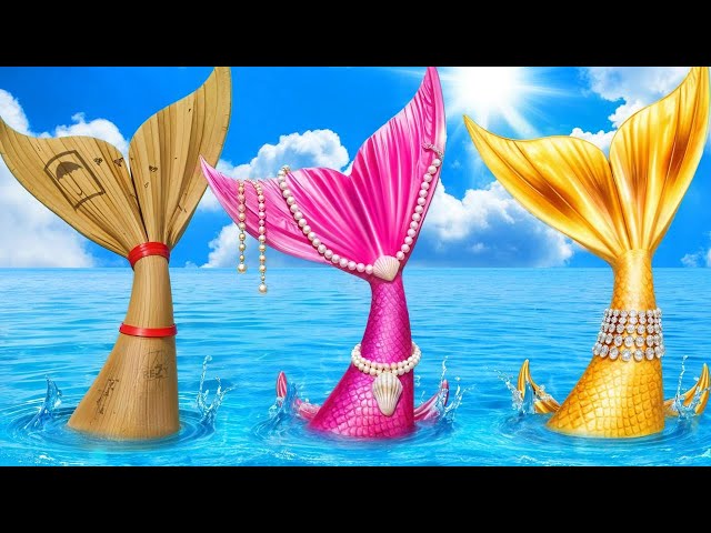 Poor VS Rich VS Giga Rich Mermaid || Fire Girl VS Water Boy