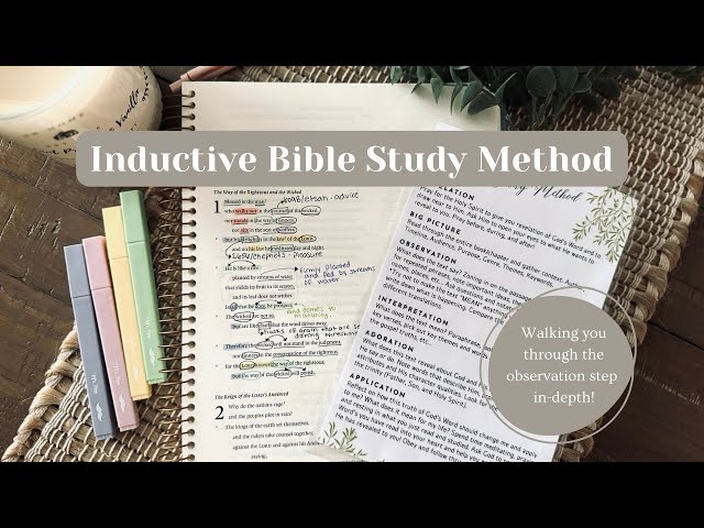 Inductive Bible Study Method | Scripture OBSERVATION PROCESS | ESV Spiral Journaling Bible