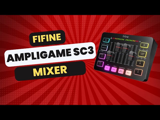 FIFINE AmpliGame SC3 Gaming Audio Mixer!