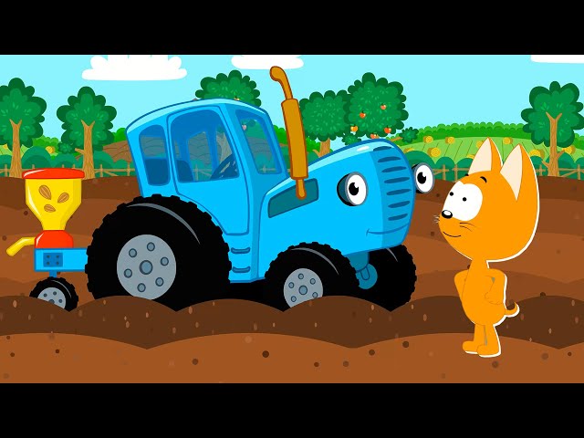 Brump Brump Tractor ! Meow Meow Kitty songs for kids