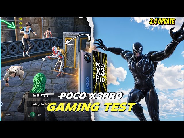 BGMI NEW 3.4 UPDATE GAMEPLAY IN POCO X3PRO 60 FPS FASTEST CLUTCHES IN PUBG MOBILE 🔥