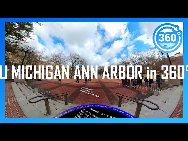 [2020] UNIVERSITY OF MICHIGAN in 360° (walking/driving campus tour)