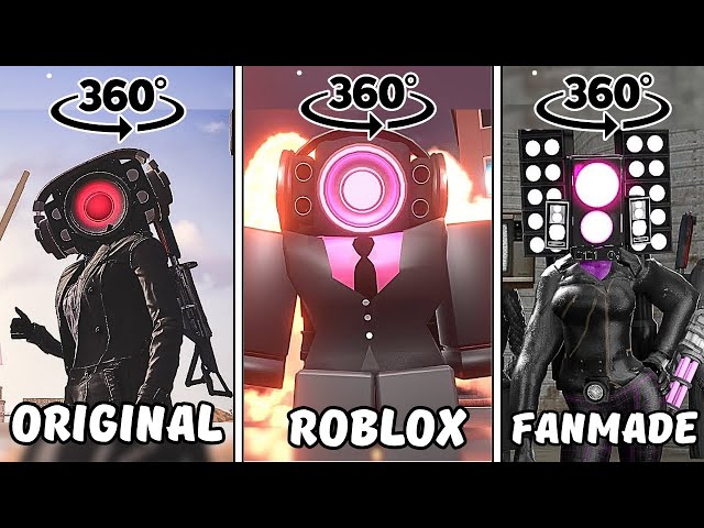 Skibidi Toilet SPEAKER WOMAN | ORIGINAL or ROBLOX or FANMADE | 360 VR Finding Challenge