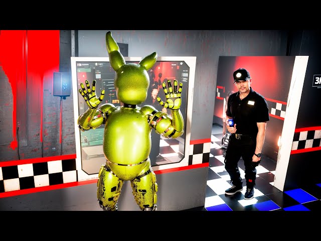 ANIMATRONICS SCARE THE SECURITY GUARD FNAF RP Garry's Mod