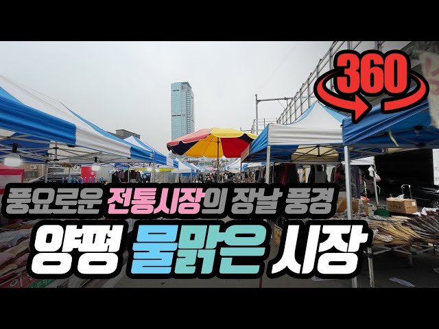 [360VR] 양평물맑은시장, 재래시장 오일장 먹거리 투어 (with CLOVA Dubbing)