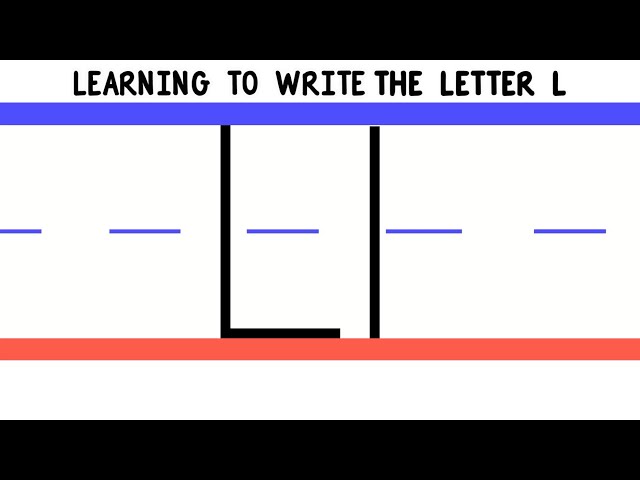 Write the Letter L - ABC Writing for Kids - Alphabet Handwriting by 123ABCtv