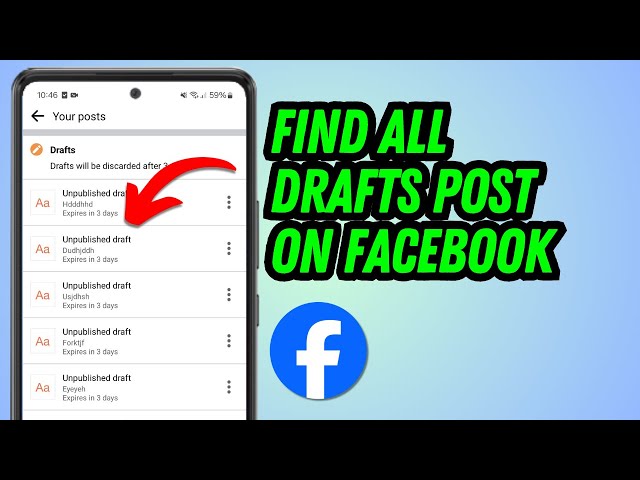 How Do I Find An Unfinished Post On Facebook? | Find All Drafts Posts On Facebook