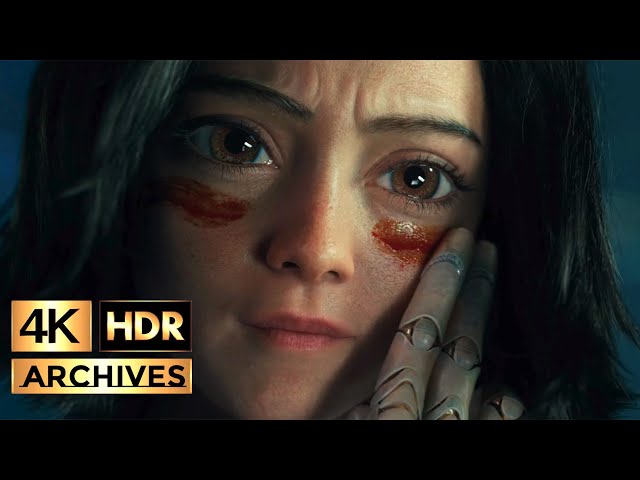 Alita: Battle Angel [ 4K - HDR ] Alita Vs Grewishka - Underground Fight Scene (2019)