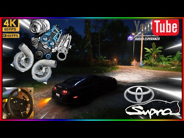 Forza horizon 5 - 1200 Bhp  2JZ Dual turbo charger Toyota RZ Supra !4k 60 fps Thrustmaster TMX wheel