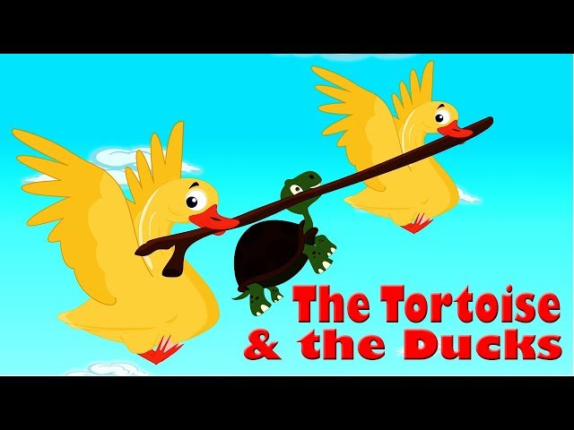 Short Stories For Kids | The Tortoise And The Ducks | English Moral Story For Children |By Anon Kids