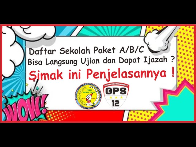 Apakah Daftar Sekolah Paket Bisa Langsung Ujian ? INI JAWABANNYA !