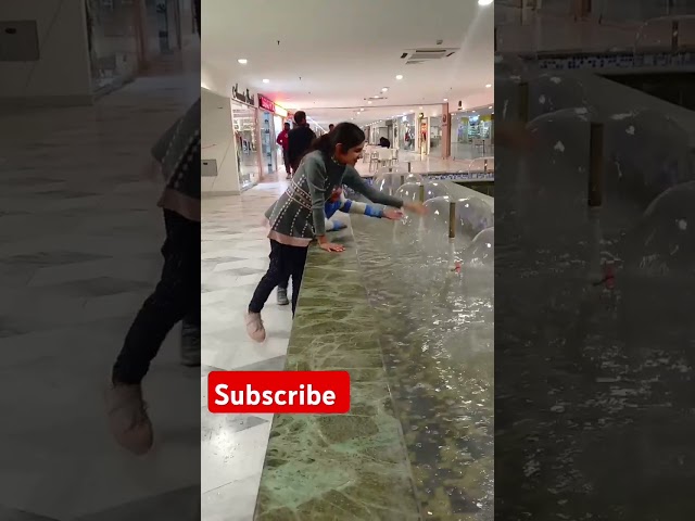 Fatima's Fun Time with Fountain Water at Giga Mall! 💦🤩 ||Sukoon bari zindgy