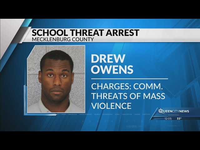 Man with mass violence threats at Charlotte-area schools