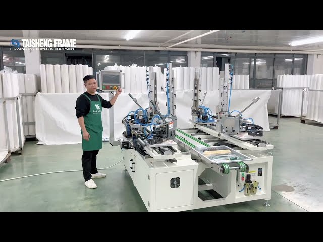 Manual TAISHENG Framing equipment TS-J50ZS automatic framing robot for pictures frame production