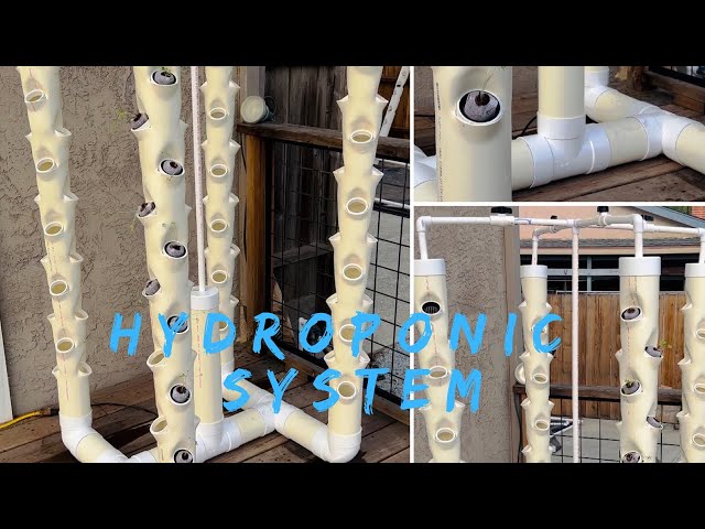 How To Build A Vertical Hydroponic System: 4 Tower DIY Hydroponic Garden [Part 2] The Towers