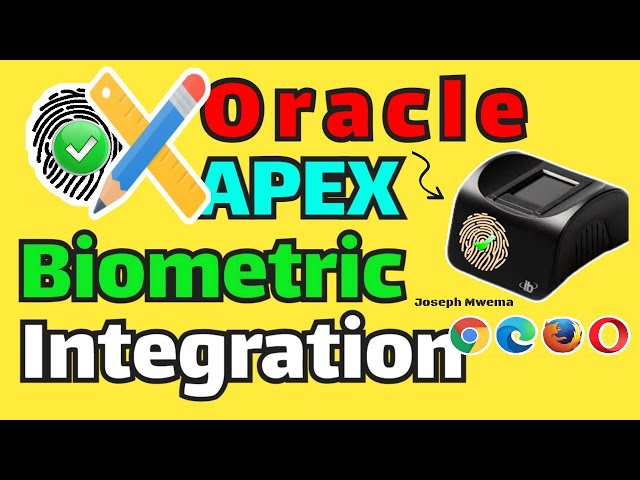 Oracle APEX Web Biometric Registration and Authentication App DEMO