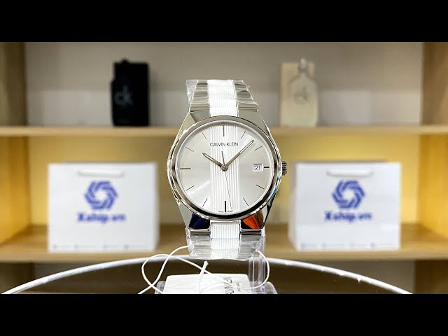 Xship.vn: Highlights | Calvin Klein Contra Quartz Silver Dial Men Watch K9E211K6