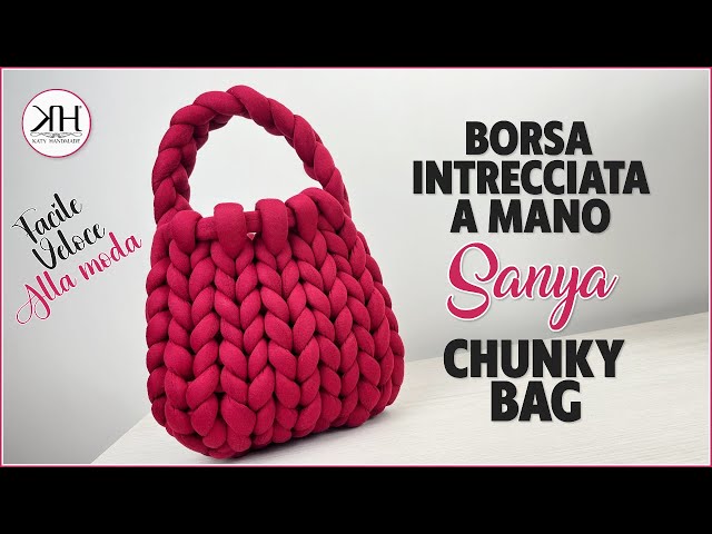 Make your own bag in 30 minutes!🤩 - VERY EASY HANDMADE BAG - CHUNKY BAG 🧶