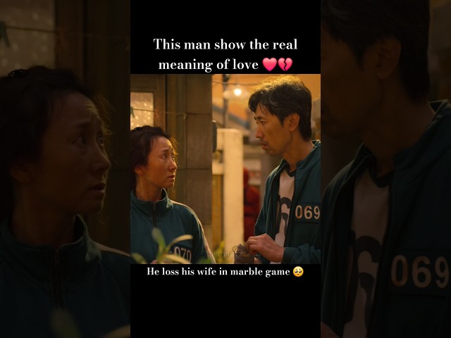 He loss his wife in marble game💔💔 #shorts #ytshorts #squidgame #squidgame2 #kdrama