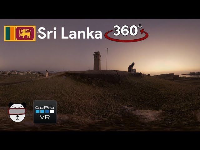 🌍 360° Fort Sunset | Galle, Sri Lanka 🇱🇰【GoPro VR Travel | 360 Video】