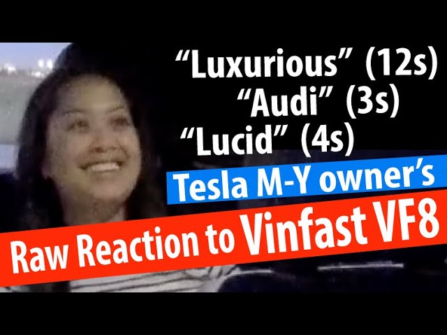 "Luxurious" "Audi" Lucid" - Tesla Model Y couple’s first drive Vinfast VF8 City Edition @SuperNamn