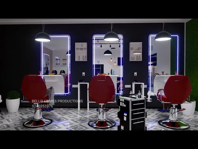 AN ANIMATION OF A SALOON AND BARBERING SHOP DESIGN FOR A CLIENT BY BRA BELLO