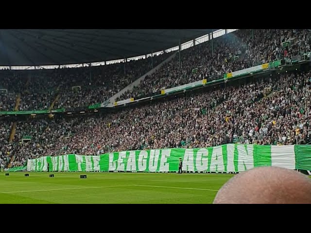 💚🤍🧡  #glasgowceltic, #celticfans , The Bhoys, The Green brigade full stadium tifo, #celticpark