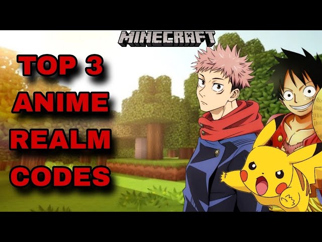 *NEW* TOP 3 BEST ANIME REALM CODES FOR MINECRAFT BEDROCK EDITION!