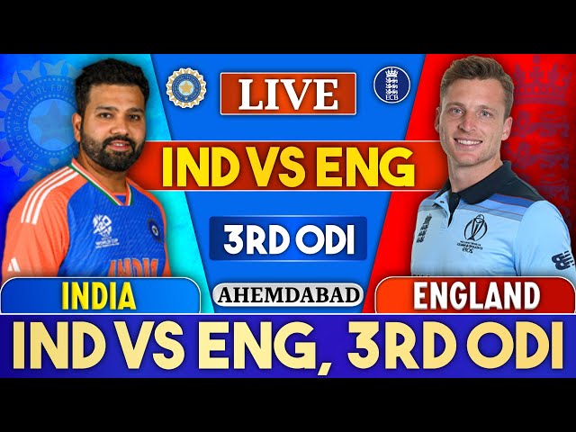 Live: IND vs ENG 3rd ODI, Ahmedabad | India vs England Live Match today | India vs England Live