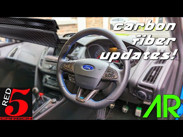 RED 5 CARBON STEERING WHEEL UPGRADES & MOUNTUNE FAIL!  | FOCUS RS | GARAGE UPDATE | VLOG 56