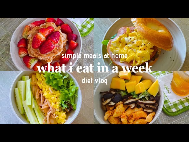 diet vlog week 13 | what i eat in a week 🍳 lose weight, healthy diet ideas, easy recipe, Asian food