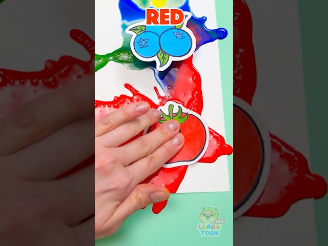 Yay 🍓 Let's Learn Colors in a Cool DIY Game! 🍉🍌🍅 #shorts #kids #funny