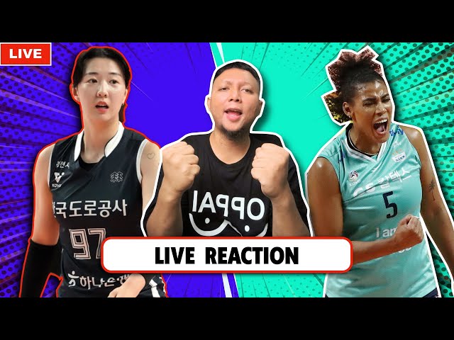 LIVE REACTION KOREA EXPRESSWAY HI-PASS VS GS CALTEX, KOREA V-LEAGUE