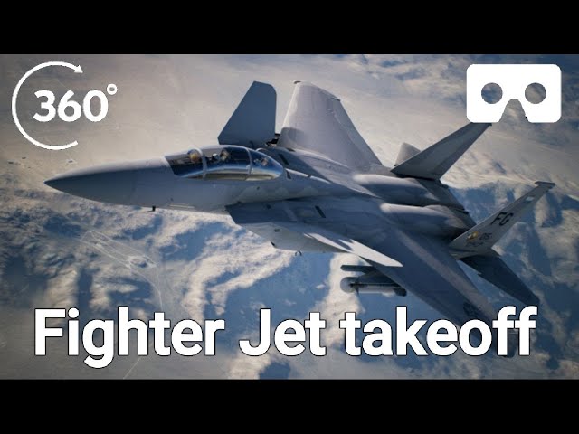 VR 360 | Fighter jet Takeoff