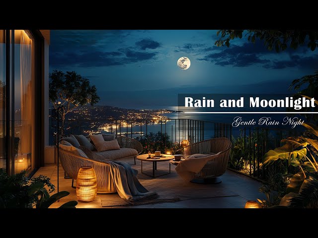 Night Rain Therapy | Let The Rain'S Melody And Moonlight Reflection Ease Your Stress And Bring Ca...