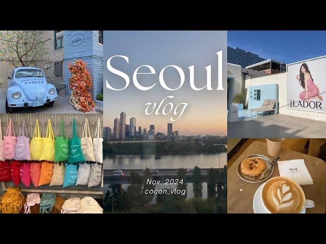 【韓国vlog】3泊4日ソウルひとり旅🇰🇷前編｜深夜着初チムジルバン/漢南洞/景福宮紅葉/西村/漢江夜景カフェ #vlog