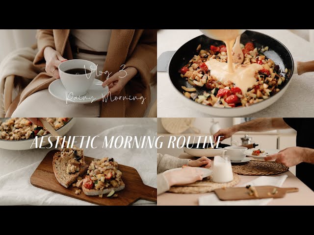 Aesthetic Morning Routine | Healthy Light Food Recipe | Rainy Morning | How to Live Slow Life