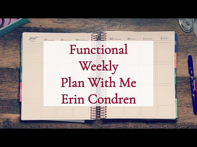 FUNCTIONAL WEEKLY PLAN WITH ME || ERIN CONDREN LIFE PLANNER