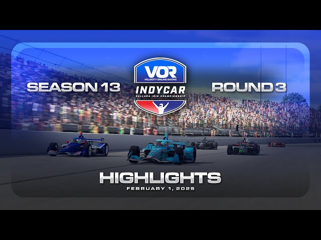 VOR iRacing IndyCar Championship | S13 - R3 | Race Highlights from The Milwaukee Mile!