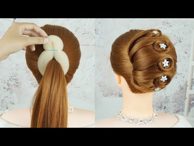 Easy French Roll Hairstyle With Clutcher – Easy Hairstyles For Party