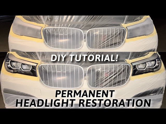 Headlight Restoration The Only PERMANENT Method!