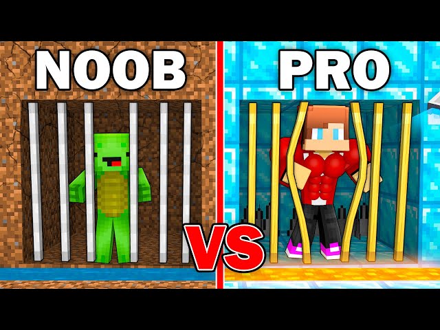 Mikey NOOB vs JJ PRO Prison Survival Battle in Minecraft  (Maizen)