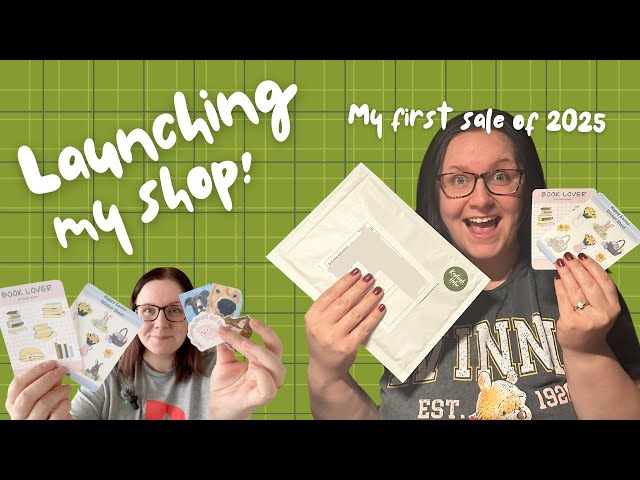 Launching my Etsy Sticker Shop | Studio Vlog | A Week of Prepping, Designing & Planning