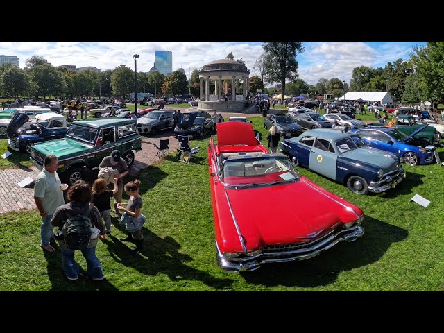 Boston cup classic car auto show 2024 Insta360 X4 8K 360 degree video