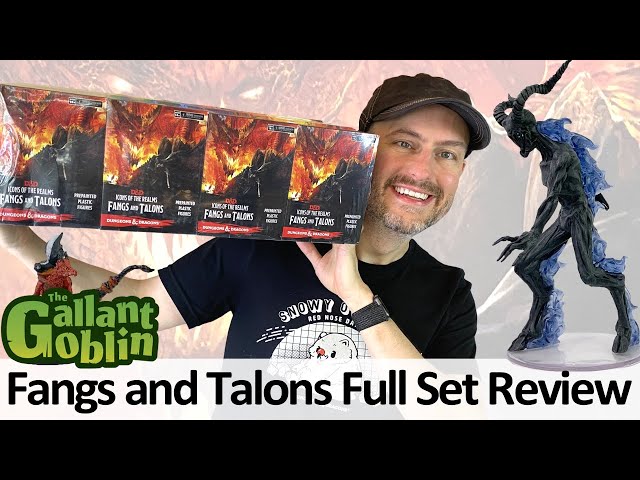 Fangs and Talons Minis Full Set Review - WizKids D&D Icons of the Realms