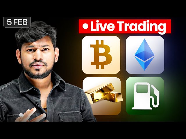 Gold ATH :  05 Feb | Live Trading  || Crypto  , Altcoins  and Meme Coins | #livetrading #btc