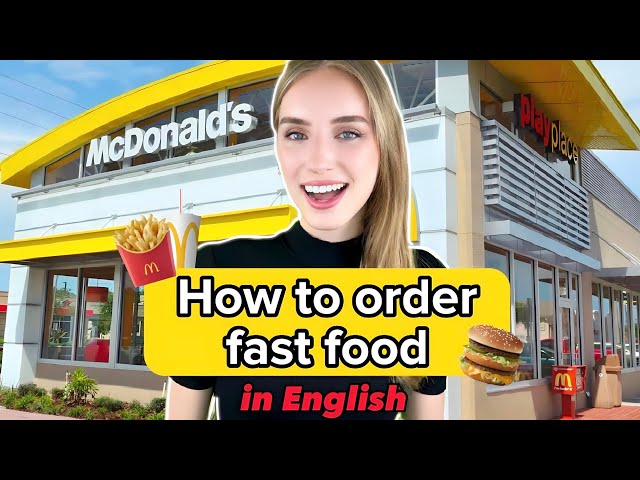 How to order fast food in English 🍔🍟