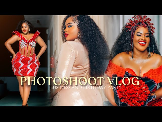 VLOG: PHOTOSHOOT FOR BUSINESS &BIRTHDAY📸🌹// birthday party 🎊🎉🇷🇼